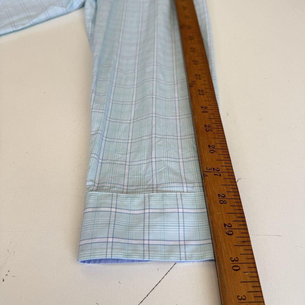 Nautica Shirt Mens Size 16 32/33 Plaid Classic Fit Button Up Long Sleeve 2013 - Picture 6 of 6